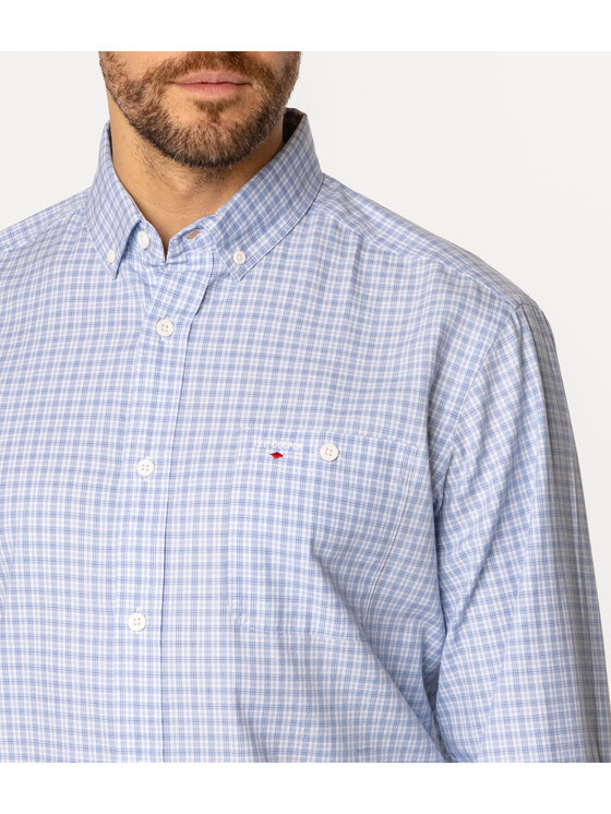 Lee Cooper Lee Cooper Koszula NEW TENBY KL16 Niebieski Comfort Fit