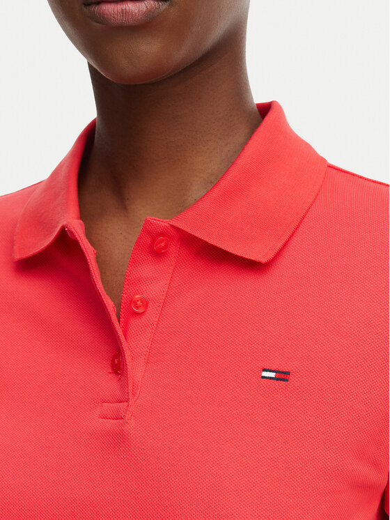 Tommy Jeans Tommy Jeans Polo Essential DW0DW20160 Rosso Slim Fit