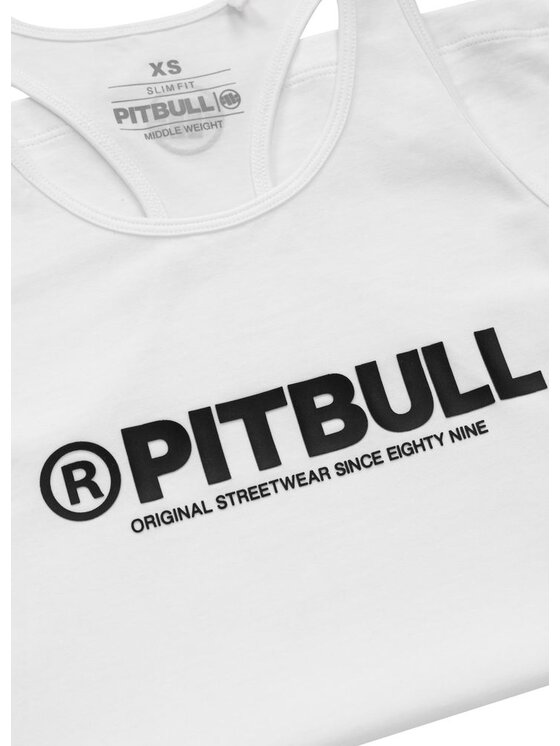 PITBULL PITBULL Tank top Tank Top damski Rib PITBULL R XS Biały Regular Fit