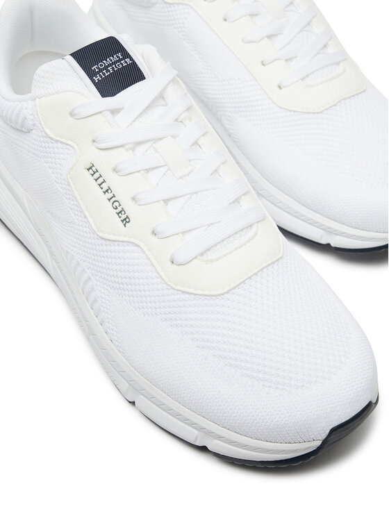 Tommy Hilfiger Tommy Hilfiger Sportcipők Lightweight Rwb Knit FM0FM05423 Fehér