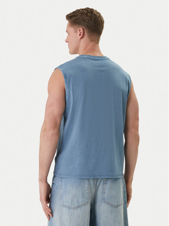 Guess Jeans Guess Jeans Tank top M6GPB2 K8FQ4 Modrá Regular Fit