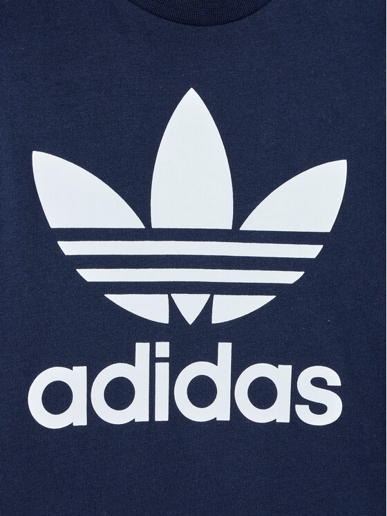 adidas adidas Футболка Trefoil Tee HK7503 Cиній Regular Fit