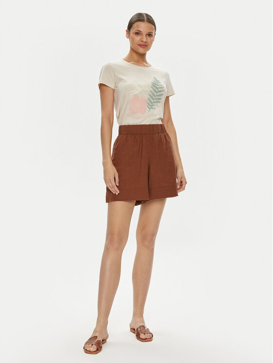 Gap Gap Marškinėliai 842000-46 Smėlio Regular Fit