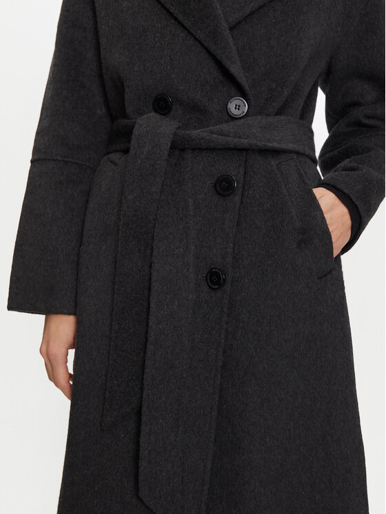 Silvian Heach Silvian Heach Вовняне пальто GPA24016CP Сірий Regular Fit
