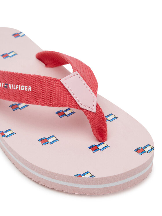 Tommy Hilfiger Tommy Hilfiger Šlepetės per pirštą T3A8-33807-0058X S Rožinė