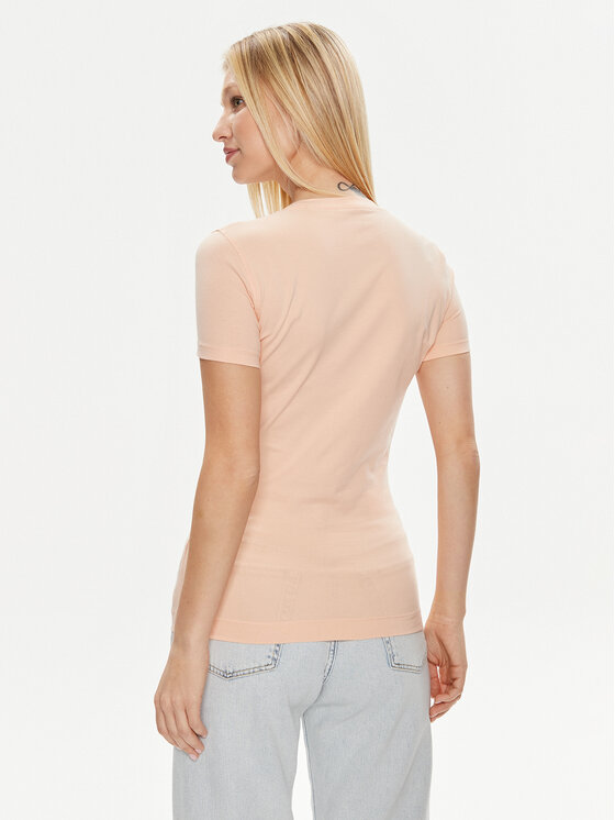 Guess Guess T-shirt Ss Cn Tropical Train W4GI62 J1314 Narančasta Slim Fit