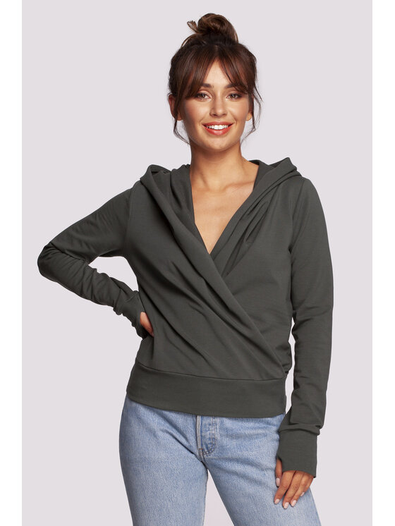 BeWear BeWear Mikina B246 Zelená Comfort Fit