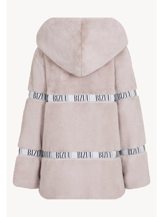BIZUU BIZUU Futro MILANO Beżowy Standard Fit