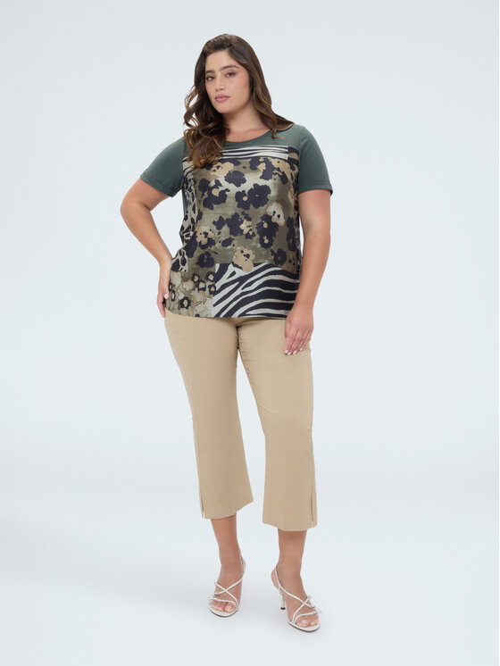 Fiorella Rubino Fiorella Rubino T-Shirt G07WL009070N035 Zielony Regular Fit