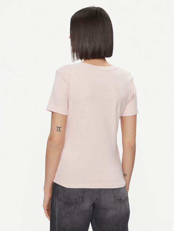 Tommy Hilfiger Tommy Hilfiger Marškinėliai New Cody WW0WW40584 Rožinė Slim Fit