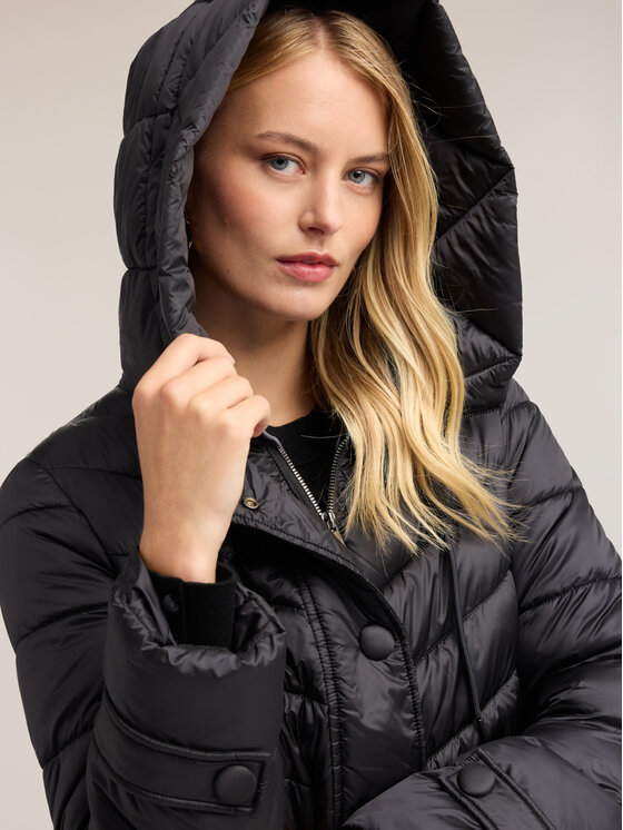 Motivi Motivi Kurtka puchowa F020Q000753N033 Czarny Boxy Fit