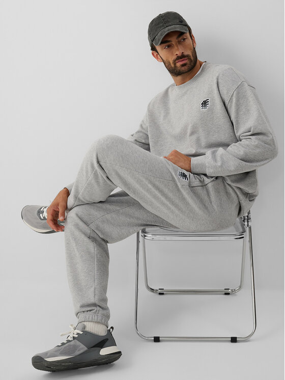 4F 4F Spodnie dresowe IRON MODE Szary jasny Regular Fit