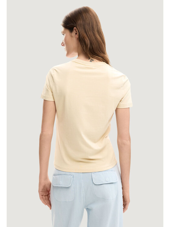 Desigual Desigual Тишърт TS_ESTOCOLMO Бежов To Fit