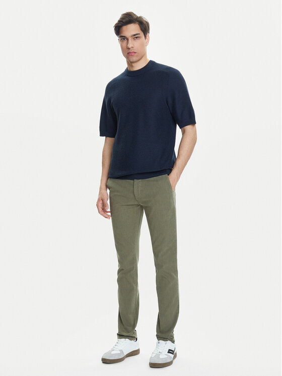 BOSS BOSS Chino nohavice 50548006 Zelená Slim Fit