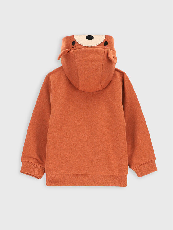 Felpa ZC2133601TRN Arancione Regular Fit