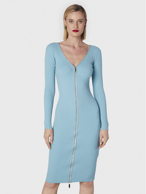 Vestito azzurro elisabetta franchi new arrivals