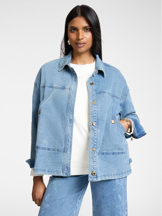 Elena Mirò Elena Mirò Cappotto invernale R003Z000042N024 Turchese Boxy Fit