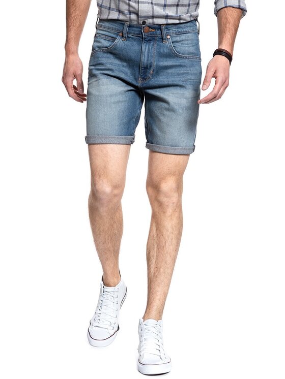 Wrangler Wrangler Szorty jeansowe REGULAR SHORTS Niebieski Regular Fit
