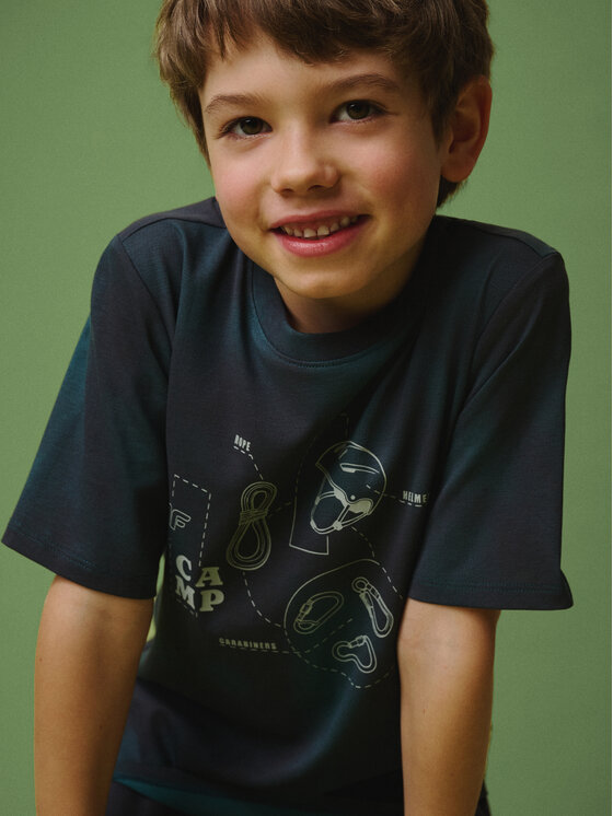 4F 4F T-Shirt ENJOY THE OUTDOORS Kolorowy Regular Fit