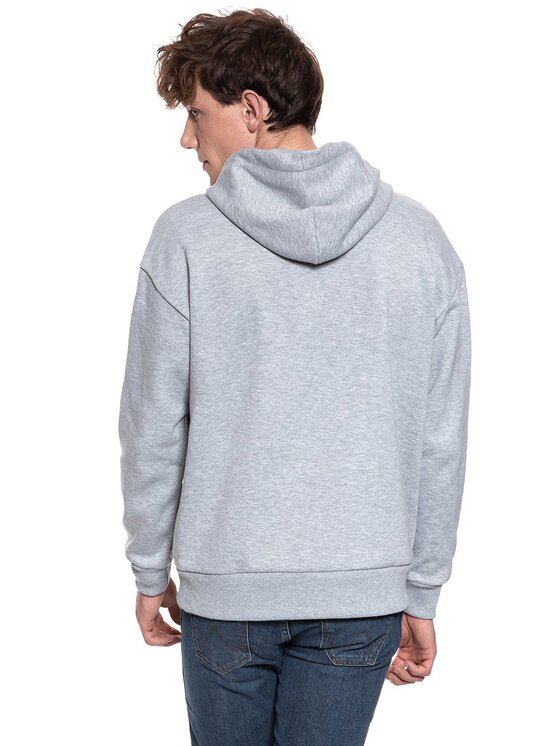 Lee Lee Felpa GRAPHIC RELAXED HOOD Grigio Regular Fit