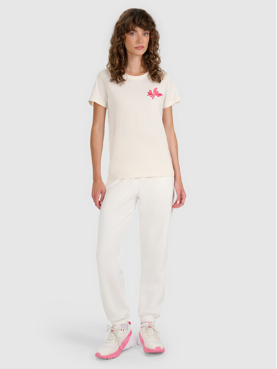 4F 4F T-Shirt SS MIDSHOP TEXTILE Biały Regular Fit