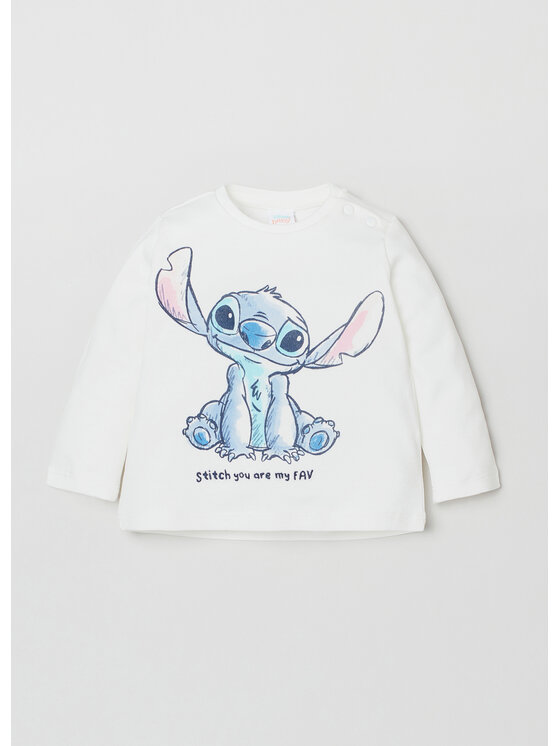 OVS OVS Halenka DISNEY 1615077 Bílá Regular Fit