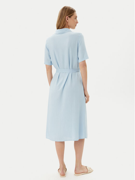 Pieces Pieces Rochie tip cămașă Pia 17152063 Albastru Regular Fit
