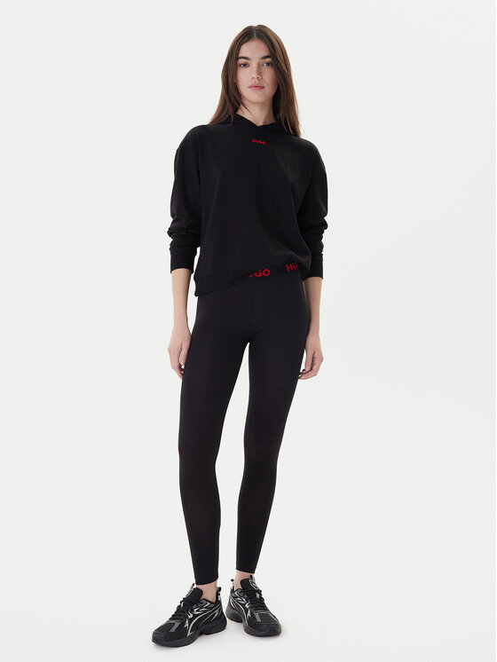 HUGO Hugo Majica dugih rukava 50490594 Crna Relaxed Fit