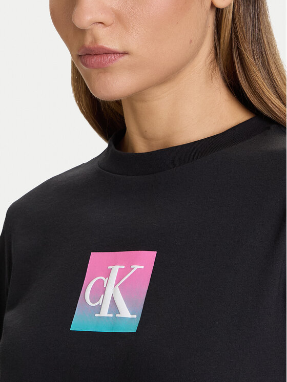 Calvin Klein Jeans Calvin Klein Jeans Tricou Classic Monogram LV047D874G Negru Regular Fit