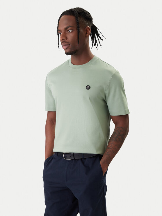 BOSS BOSS T-Shirt C-Taut 01 50555844 Zielony Regular Fit