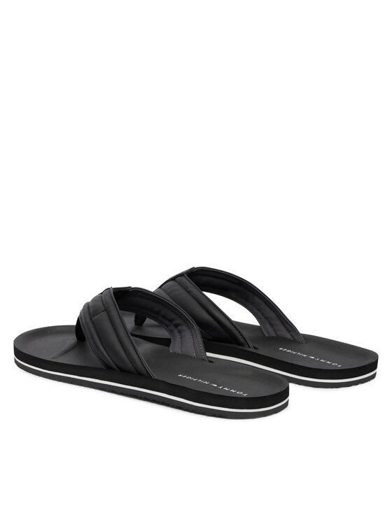 Tommy Hilfiger Tommy Hilfiger Zehentrenner Hilfiger Padded Beach Sandal FM0FM05801 Schwarz