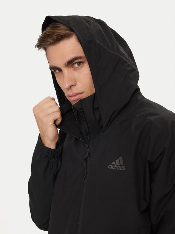 adidas adidas Kurtka przeciwdeszczowa Terrex Traveer RAIN.RDY HG6016 Czarny Relaxed Fit