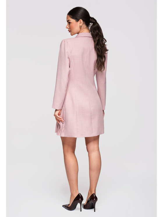 Ombre Ombre Sukienka wieczorowa LA-OM-DLR302 Różowy Slim Fit