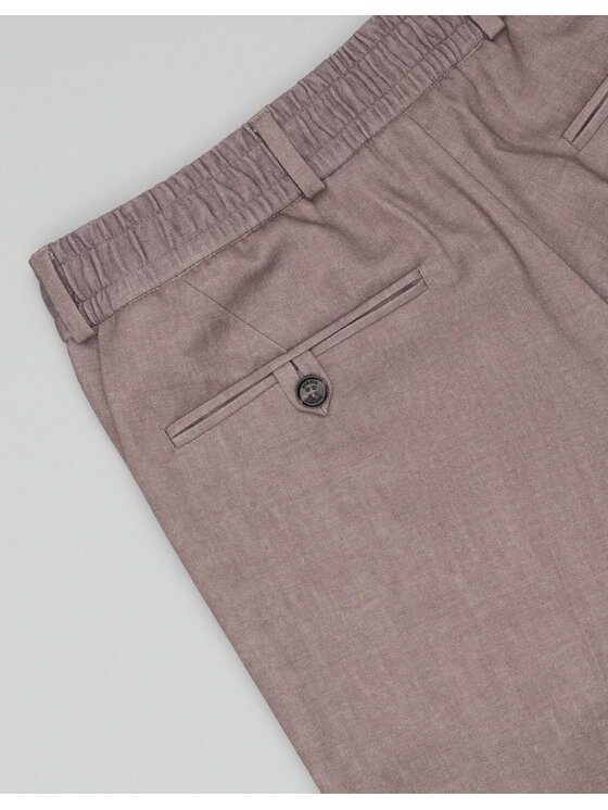 Borgio Borgio Spodnie garniturowe Esine Fioletowy Slim Fit