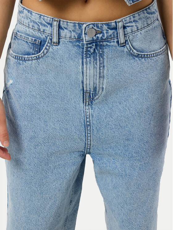 Noisy May Noisy May Szorty jeansowe Jytte 27030816 Niebieski Straight Fit