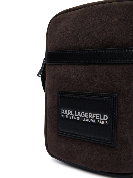 KARL LAGERFELD KARL LAGERFELD Taška cez rameno B2M30199 Tmavo hnedá