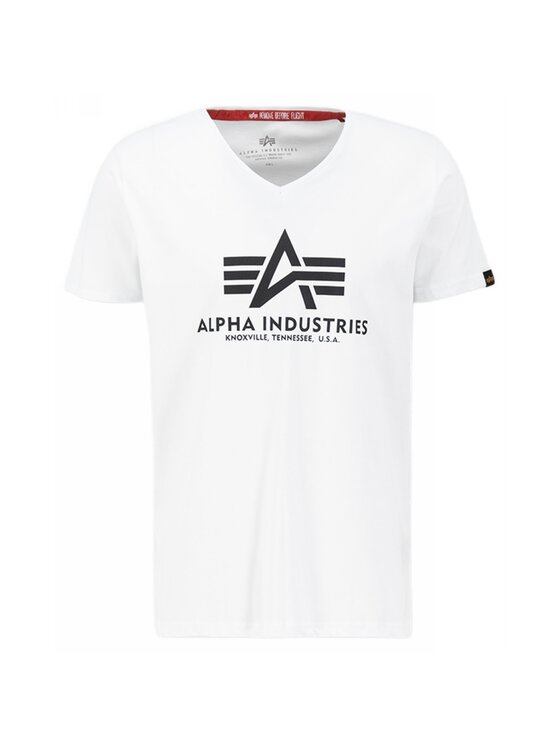 Alpha Industries Alpha Industries T-Shirt AI.106512-09 Bílá Basic Fit
