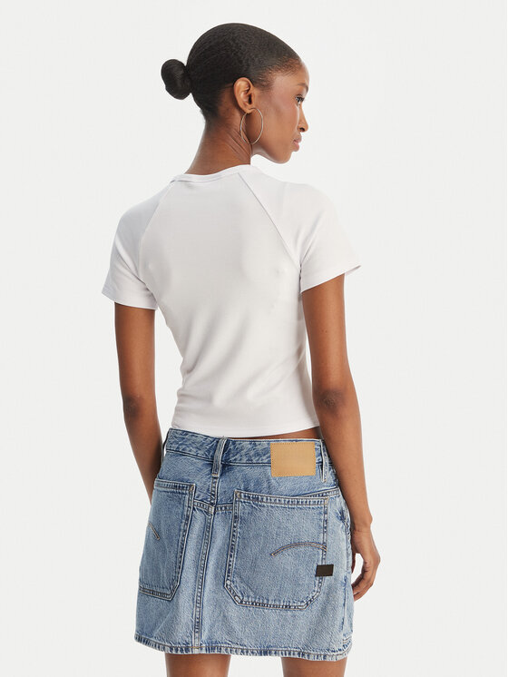 Juicy Couture Juicy Couture Тишърт Baby JCWCT126317 Бял Slim Fit