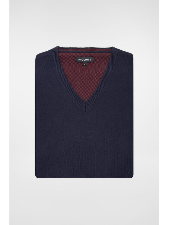 Próchnik Próchnik Sweter PM7 SW073224000002 Granatowy Regular Fit
