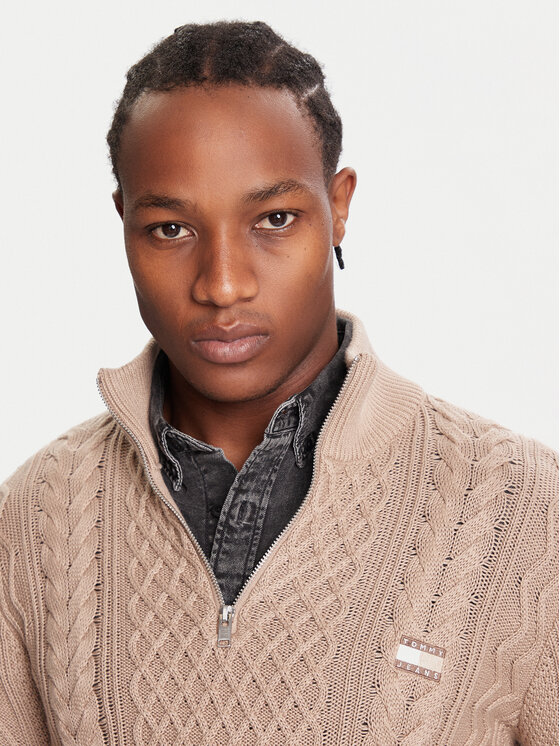Tommy Jeans Tommy Jeans Pullover DM0DM22103 Braun Regular Fit