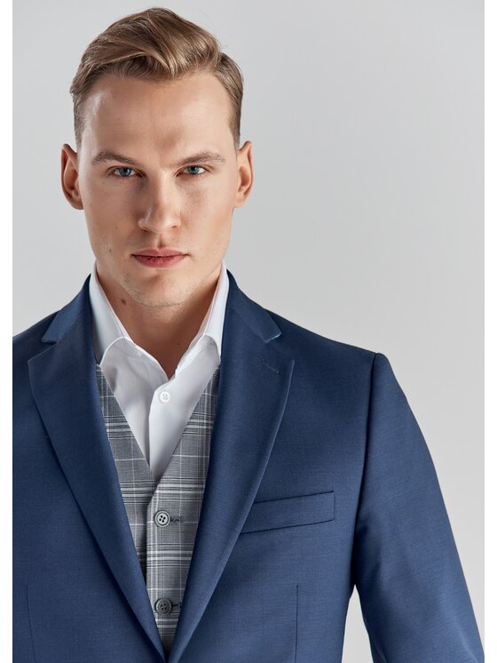 Pako Lorente Pako Lorente Marynarka P00WB-3G-314 Granatowy Slim Fit