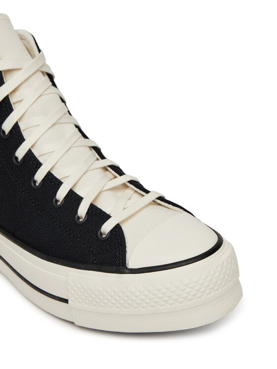 Converse Converse Plátěnky Chuck Taylor All Star Lift Platform Crafted Laces A12552C Černá