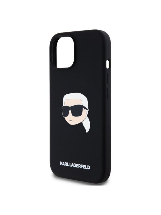 KARL LAGERFELD KARL LAGERFELD Etui na telefon Karl Head Print MagSafe Czarny