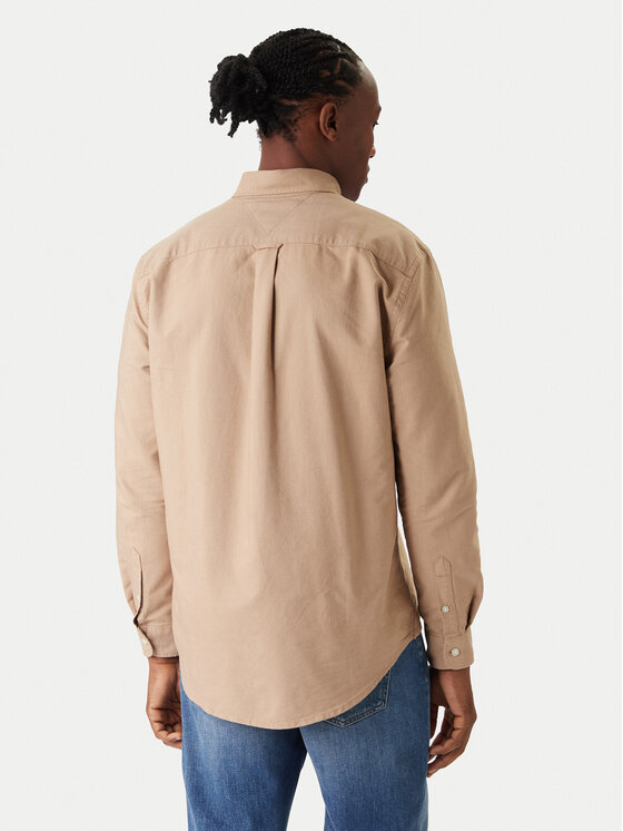 Tommy Jeans Tommy Jeans Koszula Oxford DM0DM22836 Beżowy Regular Fit
