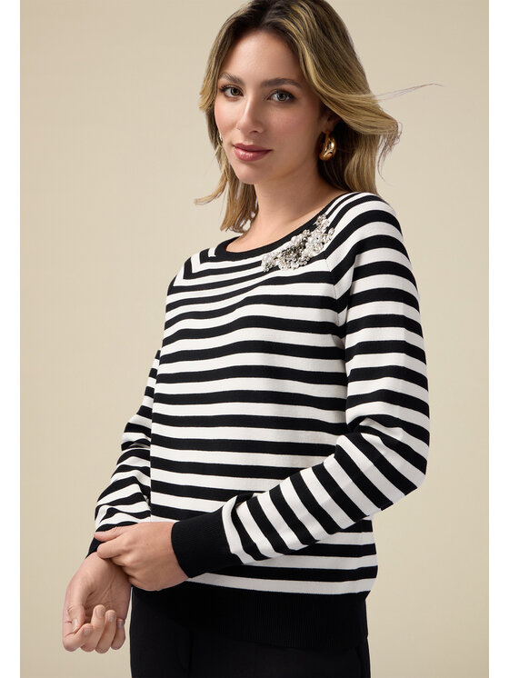 Oltre Oltre Maglione M079J004805N0S1 Nero Slim Fit