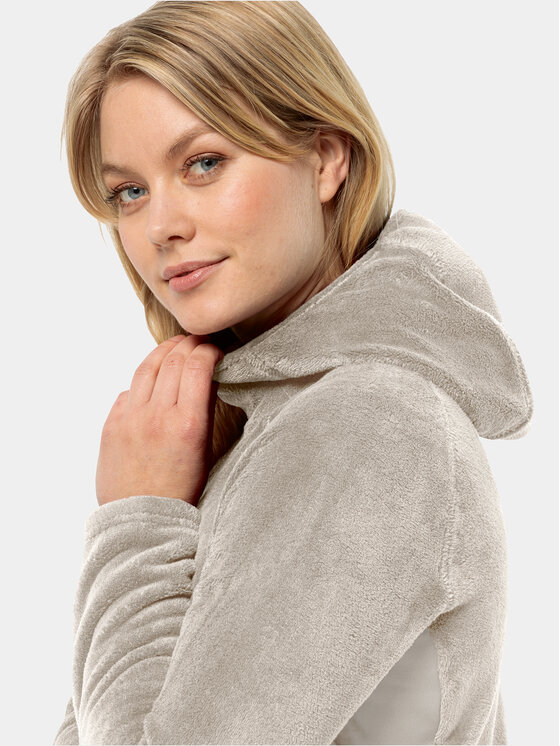 Jack Wolfskin Jack Wolfskin Felpa di pile Rotwand Hooded Fz 1710742 Grigio Regular Fit