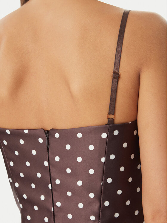 Rinascimento Rinascimento Kokteilikleit CFC0129296003 Tumepruun Regular Fit