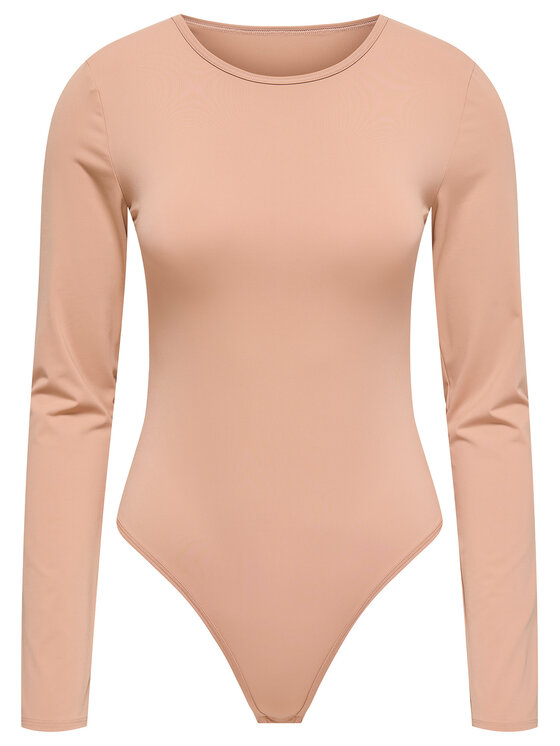 ONLY ONLY Боді Frida 15343926 Бежевий Slim Fit