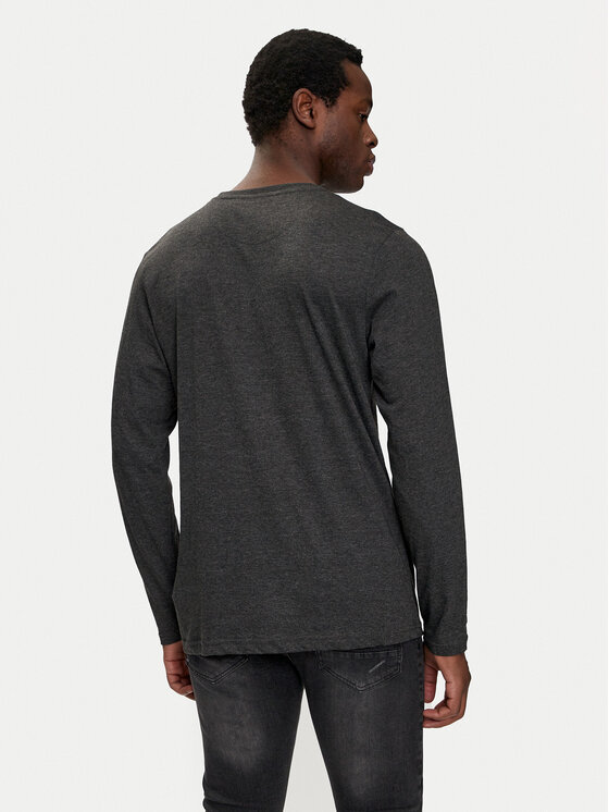 Brave Soul Brave Soul Тениска с дълъг ръкав MLT-69PRAGUEM Сив Regular Fit