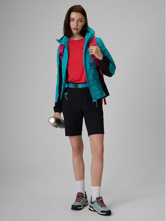 4F 4F Outdoorová bunda 4FWSS26TDJAF0850-35S Tyrkysová Slim Fit